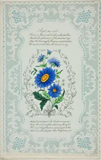 Forget Me Not (valentine), c. 1850. Creator: George Kershaw