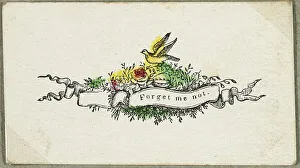 Forget Me Not (valentine), c.1830. Creator: Unknown