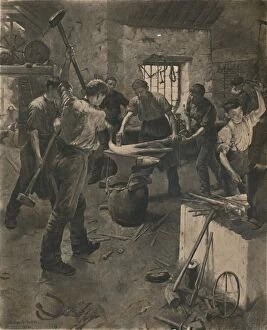 Anvil Gallery: Forging the Anchor, 1892. Creator: Unknown