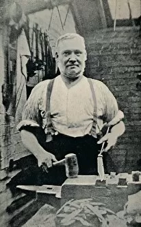 Factory Worker Gallery: Forging a Blade, c1917