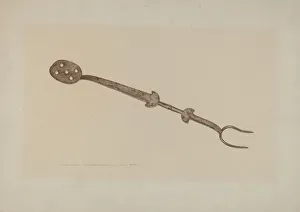 Double Prints: Fork, 1935 / 1942. Creator: John Swientochowski