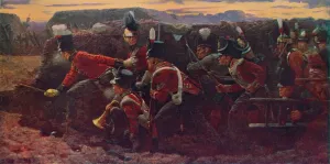 Crouching Prints: The Forlorn Hope At Badajos, 1906. Artist: Vereker Monteith Hamilton