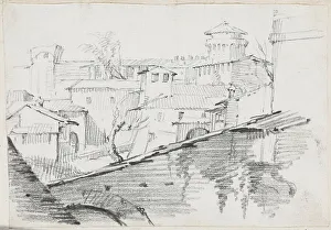 Vien Joseph Marie I Prints: The Forno inside the Walls of the Vatican, 1744/1750. Creator: Joseph-Marie Vien the Elder