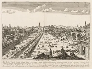 Lievin Cruyl Flemish Prints: Foro Romano from Prospectus Locurum Urbis Romae Insign[ium], 1666. Creator
