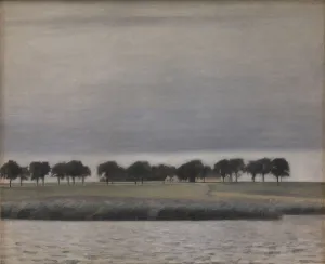 Forstudie til Solregn. Gentofte So, 1903. Creator: Hammershoi