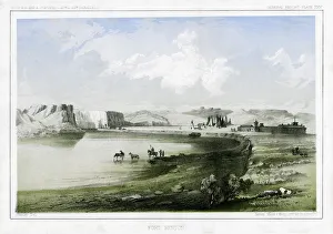 Tucker Prints: Fort Benton, Montana, USA, 1856. Artist: John Mix Stanley