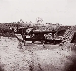 Fort Brady, James River, 1864. Creator: Andrew Joseph Russell