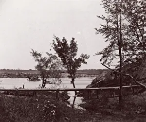 Brady Prints: Fort Darling. Masked Battery and Obstruction in James River, ca. 1865