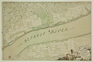 1760s Prints: Fort Detroit and Its Environs, between 1763 and 1764. Creator: John Montresor