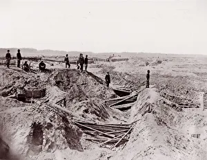 Earthworks Prints: Fort Mahone, Petersburg, Virginia, 1864. Creator: Thomas C. Roche