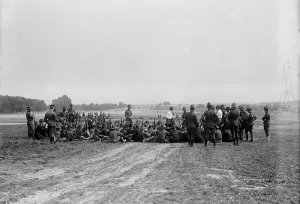 Showing Prints: Fort McHenry - Groups, 1917. Creator: Harris & Ewing