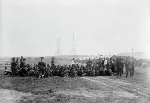 Showing Prints: Fort McHenry - Groups, 1917. Creator: Harris & Ewing