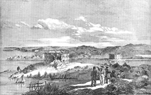 Fort Nottich, Bomarsund - Breach made by an English Three-gun Battery - from a sketch by... 1854. Creator: Unknown