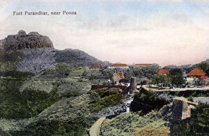 Fort Purandhar, near Pune (Poona), India, early 20th century