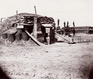 Sandbags Prints: Fort Sedgwick, 1864. Creator: Tim O Sullivan