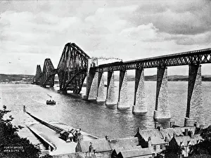 Edinburgh Prints: Forth Bridge, Edinburgh, Scotland, 1900. Creator: Unknown