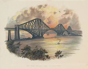 Cantilever Gallery: Forth Railway Bridge from the south-east, Scotland, c1895