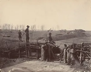 Fortifications, Manassas, March 1862. Creators: Barnard & Gibson, George N