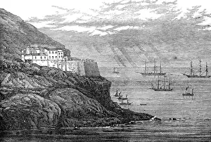 Napolon I Prints: The Fortifications of St. Helena: Munden's Fort