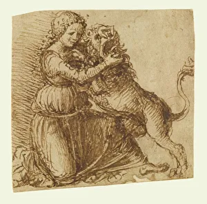 Virtuous Prints: Fortitude, about 1470. Creator: Giovanni Bellini