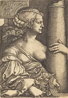 Heinrich Aldegrever Gallery: Fortitude, 1528. Creator: Heinrich Aldegrever