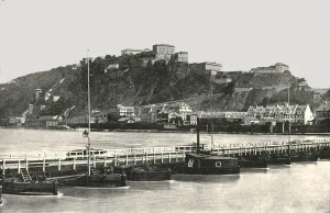 Francis Frith And Co Prints: The Fortress of Ehrenbreitstein on the Rhine, Germany, 1895. Creator: Francis Frith & Co