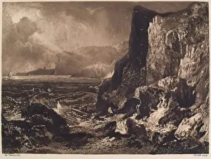 Rough Seas Prints: The Fortress of Fast Castle, (c1820s), c1889. Creator: William Brassey Hole