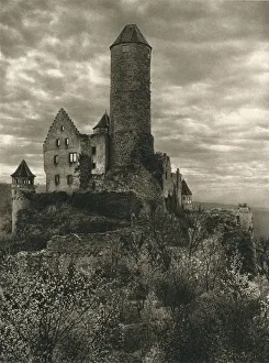 Fortress of Hornberg-on the-Neckar. Goetz von Berlichgen died here, 1931. Artist: Kurt Hielscher