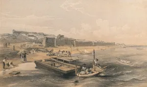 Fortress of Yenikale Looking Towards the Sea of Azof, 1856. Artist: Georges McCulloch