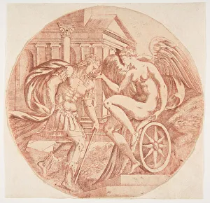 Fortune Making a Prince Drink, ca. 1543. Creator: Antonio Fantuzzi