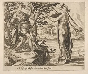 Dirck Volckertsz Coornhert Gallery: The One to Whom Fortune Is Playing Will Dance Merrily from Six Sayings about Fortune, ca