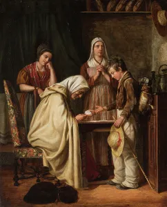 Fortune Teller, 1839. Creator: Populus, Jean-Louis (1807-1859)
