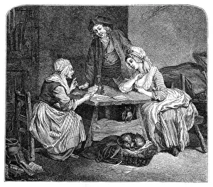 Predicting Prints: The Fortune Teller, (1885). Artist: Freudeberg