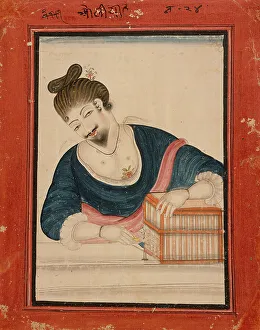 Topknot Prints: Fortune Teller with a Bird, between 1700 and 1725. Creator: Unknown