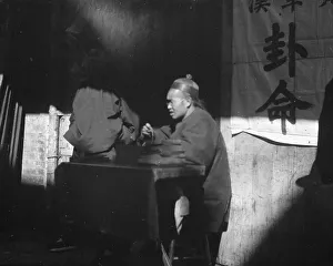 Chinese American Prints: The fortune teller, Chinatown, San Francisco