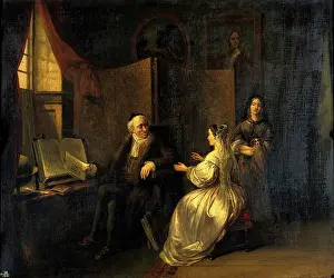 Looking At Each Other Prints: A fortune-teller. Creator: John Cawse