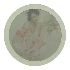 Mucha Gallery: Fortune Teller with Crystal Ball. Creator: Mucha, Alfons Marie (1860-1939)