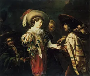 Wealthy Prints: Fortune Telling, 1630. Creator: Jan Cossiers