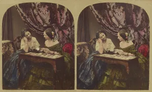 Card Prints: Fortune Telling, about 1865. Creator: London Stereoscopic & Photographic Co