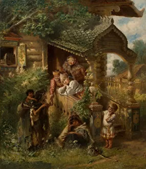 Academic Art Collection: Fortune-telling, 1884. Artist: Makovsky, Konstantin Yegorovich (1839-1915)