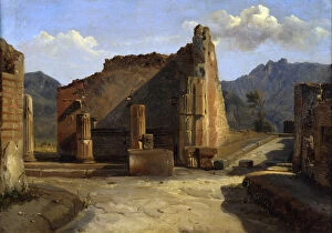 Achille Gallery: The Forum of Pompeii, c1816-1822. Artist: Achille Etna Michallon