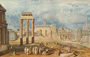 Joseph Mallord William Collection: Forum Romanum, 1818. Artist: JMW Turner