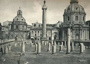 Forum of Trajan, Rome, Italy, 1927. Artist: Eugen Poppel Forum of Trajan, Rome, Italy, 1927. Artist: Eugen Poppel