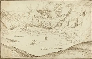 Hot Springs Prints: Forum Vulcani: The Hot Springs at Pozzuoli, 1578. Creator: Joris Hoefnagel
