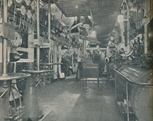 Control Prints: Forward Engine-Room of the Empress of Britain, with control platform, 1936