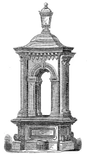 Temperance Prints: The Fothergill Memorial Fountain, 1862. Creator: Unknown