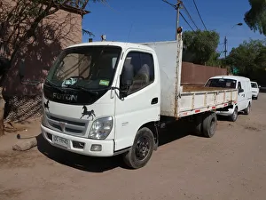 Truck Prints: Foton Flat bed truck, Chile 2019. Creator: Unknown