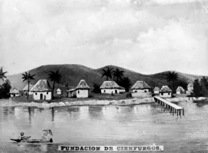 Tabacalera Cubana Gallery: Foundation of Cienguegos, (1819), 1920s