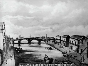 Matanzas Prints: Foundation of Matanzas, (1693), 1920s