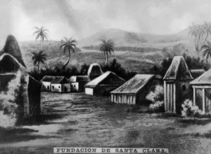 Santa Clara Prints: Foundation of Santa Clara, (1699), 1920s